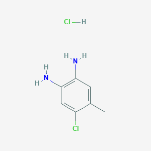 molecular formula C7H10Cl2N2 B3242001 4-Chloro-5-methylbenzene-1,2-diamine hydrochloride CAS No. 149689-78-1