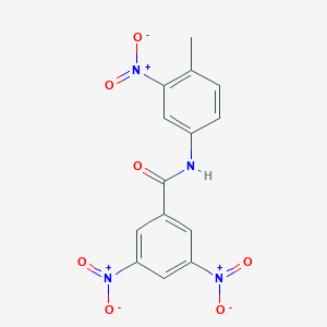 molecular formula C14H10N4O7 B324204 N-(4-methyl-3-nitrophenyl)-3,5-dinitrobenzamide 