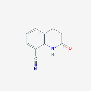 molecular formula C10H8N2O B3242046 2-Oxo-1,2,3,4-tetrahydroquinoline-8-carbonitrile CAS No. 1499556-74-9