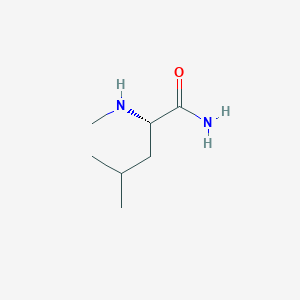 molecular formula C7H16N2O B3242047 (2S)-4-methyl-2-(methylamino)pentanamide CAS No. 149967-49-7