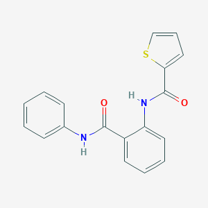molecular formula C18H14N2O2S B324207 N-[2-(phenylcarbamoyl)phenyl]thiophene-2-carboxamide 