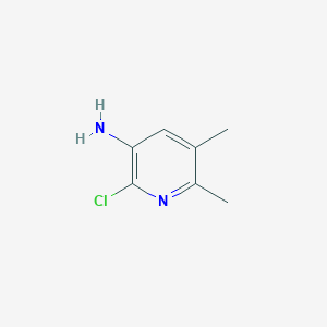 molecular formula C7H9ClN2 B3242102 2-氯-5,6-二甲基吡啶-3-胺 CAS No. 150127-27-8