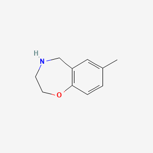 molecular formula C10H13NO B3242115 7-Methyl-2,3,4,5-tetrahydro-1,4-benzoxazepine CAS No. 1501784-27-5