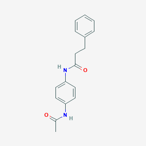 molecular formula C17H18N2O2 B324214 N-[4-(acetylamino)phenyl]-3-phenylpropanamide 
