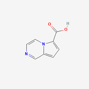 molecular formula C8H6N2O2 B3242144 Pyrrolo[1,2-a]pyrazine-6-carboxylic acid CAS No. 1502992-79-1