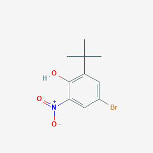molecular formula C10H12BrNO3 B3242150 4-Bromo-2-tert-butyl-6-nitrophenol CAS No. 150313-84-1