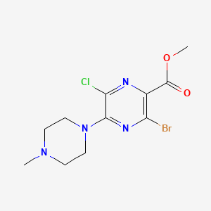 Methyl 3-bromo-6-chloro-5-(4-methylpiperazin-1-yl)pyrazine-2-carboxylate