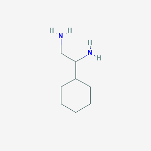 molecular formula C8H18N2 B3242200 1-Cyclohexylethane-1,2-diamine CAS No. 150512-62-2