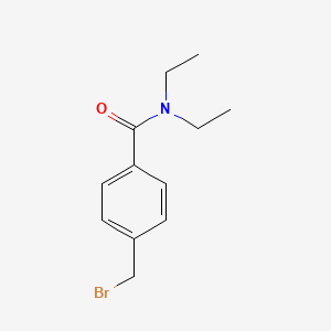 molecular formula C12H16BrNO B3242203 4-(bromomethyl)-N,N-diethylbenzamide CAS No. 150514-48-0