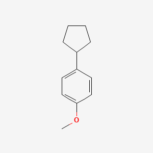 molecular formula C12H16O B3242259 1-Cyclopentyl-4-methoxybenzene CAS No. 1507-97-7