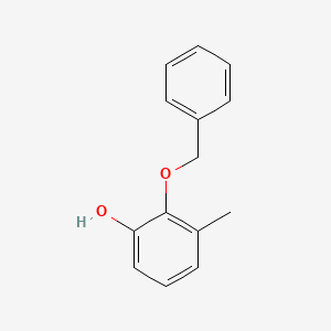 molecular formula C14H14O2 B3242267 2-(苄氧基)-3-甲基苯酚 CAS No. 150710-99-9