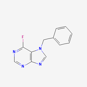 molecular formula C12H9FN4 B3242274 7-Benzyl-6-fluoro-7H-purine CAS No. 150721-87-2