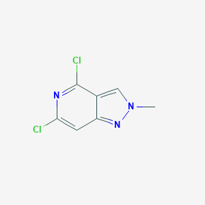 molecular formula C7H5Cl2N3 B3242287 4,6-Dichloro-2-methyl-2H-pyrazolo[4,3-c]pyridine CAS No. 1507372-46-4