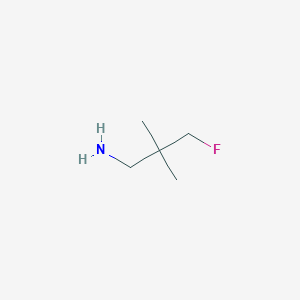 molecular formula C5H12FN B3242314 3-Fluoro-2,2-dimethylpropan-1-amine CAS No. 1508276-56-9