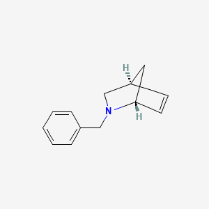 molecular formula C13H15N B3242319 (1R,4S)-2-benzyl-2-azabicyclo[2.2.1]hept-5-ene CAS No. 150851-98-2