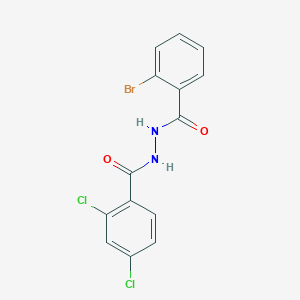molecular formula C14H9BrCl2N2O2 B324234 2-bromo-N'-(2,4-dichlorobenzoyl)benzohydrazide 