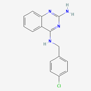 N4-[(4-chlorophenyl)methyl]quinazoline-2,4-diamine