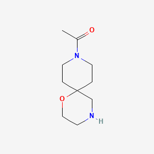 molecular formula C10H18N2O2 B3242363 1-(1-Oxa-4,9-diazaspiro[5.5]undecan-9-yl)ethanone CAS No. 151096-99-0