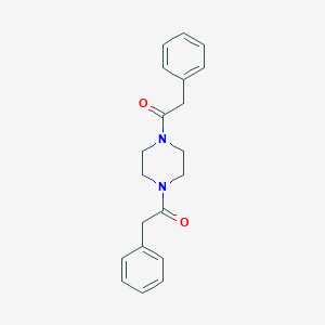molecular formula C20H22N2O2 B324239 1,4-Bis(phenylacetyl)piperazine 
