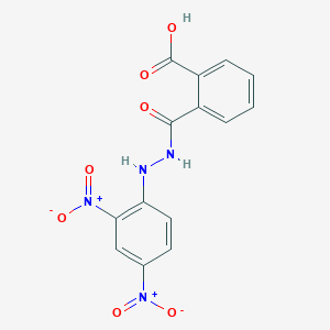 molecular formula C14H10N4O7 B324241 2-{[2-(2,4-Dinitrophenyl)hydrazino]carbonyl}benzoic acid 