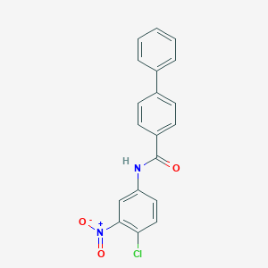 molecular formula C19H13ClN2O3 B324247 N-(4-chloro-3-nitrophenyl)-4-biphenylcarboxamide 