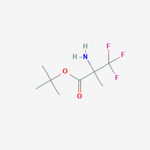 molecular formula C8H14F3NO2 B3242489 tert-Butyl 2-amino-3,3,3-trifluoro-2-methylpropanoate CAS No. 1518658-43-9