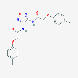 molecular formula C20H20N4O5 B324250 2-(4-methylphenoxy)-N-(4-{[(4-methylphenoxy)acetyl]amino}-1,2,5-oxadiazol-3-yl)acetamide 