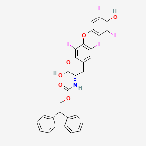 molecular formula C30H21I4NO6 B3242506 Fmoc-L-甲状腺素 CAS No. 151889-56-4