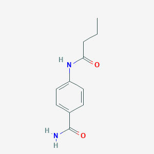 molecular formula C11H14N2O2 B324252 4-(Butanoylamino)benzamide 