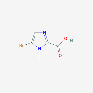 molecular formula C5H5BrN2O2 B3242523 5-Bromo-1-methyl-1H-imidazole-2-carboxylic acid CAS No. 1520621-24-2