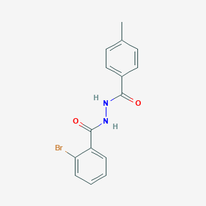 molecular formula C15H13BrN2O2 B324253 2-bromo-N'-(4-methylbenzoyl)benzohydrazide 