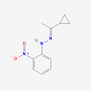 molecular formula C11H13N3O2 B324258 1-Cyclopropylethanone {2-nitrophenyl}hydrazone 