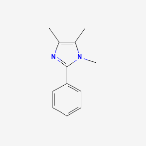 molecular formula C12H14N2 B3242585 1,4,5-Trimethyl-2-phenyl-1H-imidazole CAS No. 152536-39-5