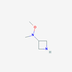 molecular formula C5H12N2O B3242628 N-methoxy-N-methylazetidin-3-amine CAS No. 1526572-94-0