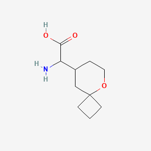 molecular formula C10H17NO3 B3242633 2-Amino-2-(5-oxaspiro[3.5]nonan-8-yl)acetic acid CAS No. 1526731-85-0