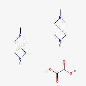 molecular formula C14H26N4O4 B3242640 2-Methyl-2,6-diazaspiro[3.3]heptane oxalate(2:1) CAS No. 1527515-02-1