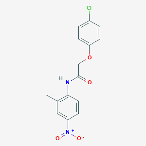 molecular formula C15H13ClN2O4 B324265 2-(4-chlorophenoxy)-N-(2-methyl-4-nitrophenyl)acetamide 