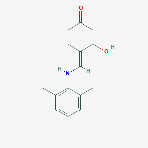 molecular formula C16H17NO2 B324266 (4E)-3-hydroxy-4-[(2,4,6-trimethylanilino)methylidene]cyclohexa-2,5-dien-1-one 