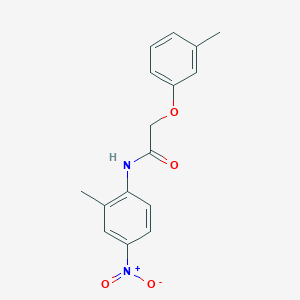 molecular formula C16H16N2O4 B324267 N-(2-methyl-4-nitrophenyl)-2-(3-methylphenoxy)acetamide 