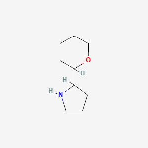 molecular formula C9H17NO B3242672 2-(Oxan-2-yl)pyrrolidine CAS No. 1529499-65-7