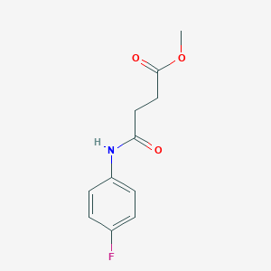molecular formula C11H12FNO3 B324272 Methyl 4-[(4-fluorophenyl)amino]-4-oxobutanoate 