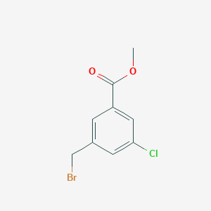molecular formula C9H8BrClO2 B3242732 Methyl 3-bromomethyl-5-chlorobenzoate CAS No. 153203-54-4