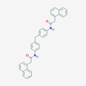 molecular formula C37H30N2O2 B324274 N,N'-[methylenebis(4,1-phenylene)]bis[2-(1-naphthyl)acetamide] 