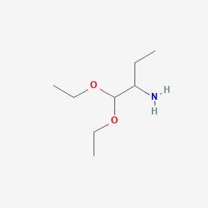 molecular formula C8H19NO2 B3242746 1,1-Diethoxybutan-2-amine CAS No. 153256-36-1
