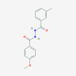 molecular formula C16H16N2O3 B324278 N'-(4-methoxybenzoyl)-3-methylbenzohydrazide 