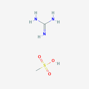 molecular formula C2H9N3O3S B3242847 Guanidine, monomethanesulfonate CAS No. 153756-24-2