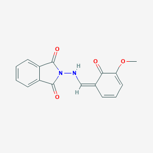 molecular formula C16H12N2O4 B324286 2-[[(Z)-(5-methoxy-6-oxocyclohexa-2,4-dien-1-ylidene)methyl]amino]isoindole-1,3-dione 