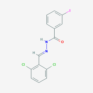 molecular formula C14H9Cl2IN2O B324288 N'-(2,6-dichlorobenzylidene)-3-iodobenzohydrazide 