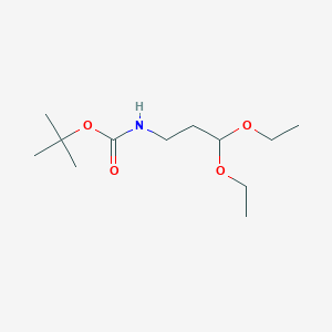molecular formula C12H25NO4 B3242888 Tert-butyl (3,3-diethoxypropyl)carbamate CAS No. 153815-24-8