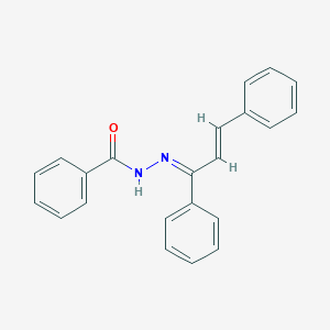 molecular formula C22H18N2O B324289 N'-[(1Z,2E)-1,3-diphenylprop-2-en-1-ylidene]benzohydrazide 